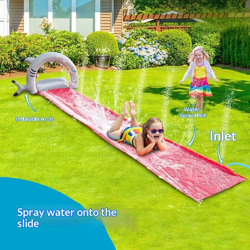 Kids Outdoor Garden - 어린이 정원용 풍선 고래 물놀이 슬라이드