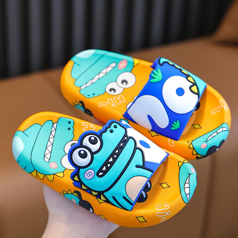 Kids Indoor Outdoor Slippers - 서프라이즈 공룡 아이 슬리퍼 소년 소녀