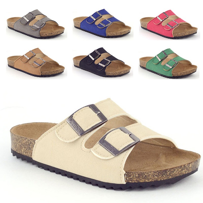Kids Indoor Outdoor Slippers - 어린이 코르크 슬리퍼 패션 여름 샌들