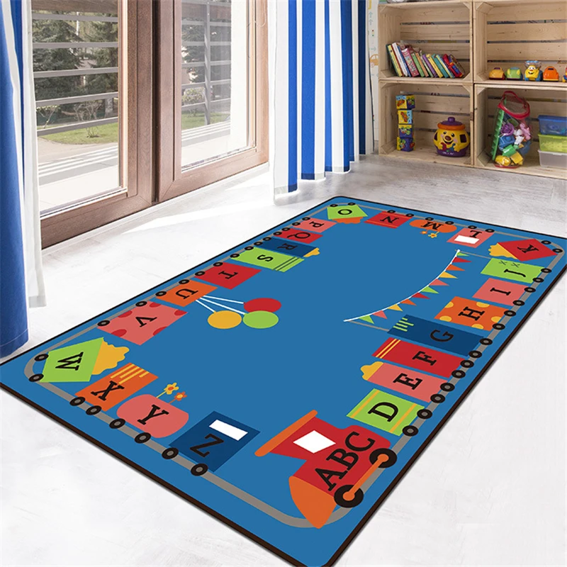 Kids Outdoor Floor Cushions - 어린이 침실 만화 자동차 깔개 응접실