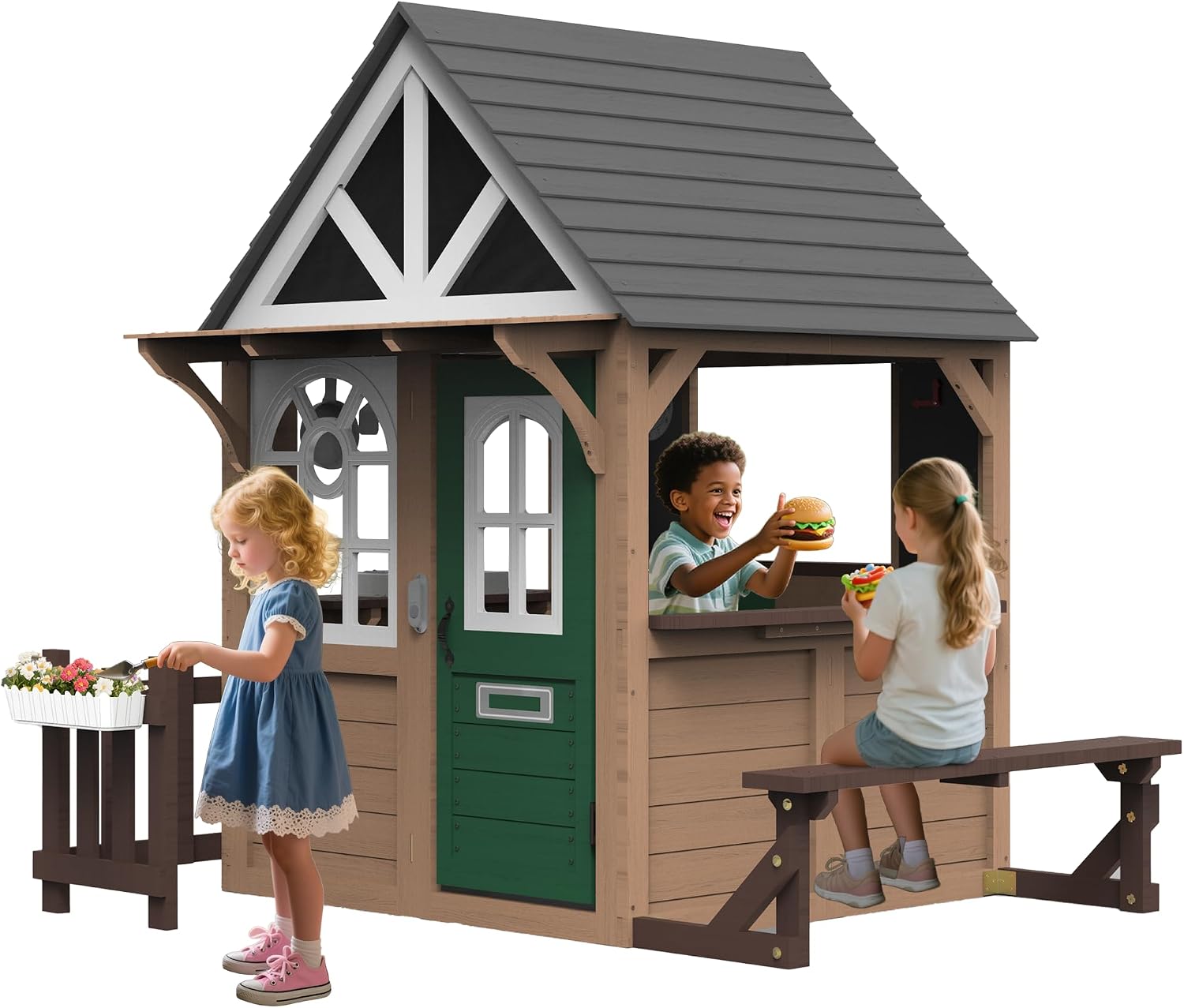 세이젠 야외 놀이집 (어린이용), 전나무 목재 키즈 플 - Kids Outdoor Wooden Playhouse 리뷰 및 가격