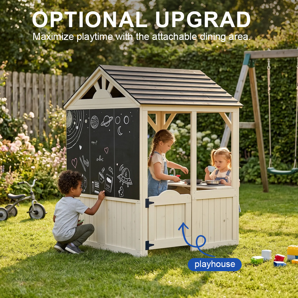 정원 건물 가구 어린이 놀이집 놀이터 역할놀이 야외 피 - Kids Outdoor Wooden Playhouse 리뷰 및 가격
