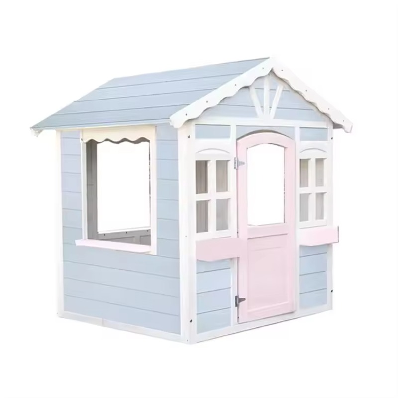 중국산 어린이용 야외 목재 놀이터, 인기 판매 중인 플 - Kids Outdoor Wooden Playhouse 리뷰 및 가격