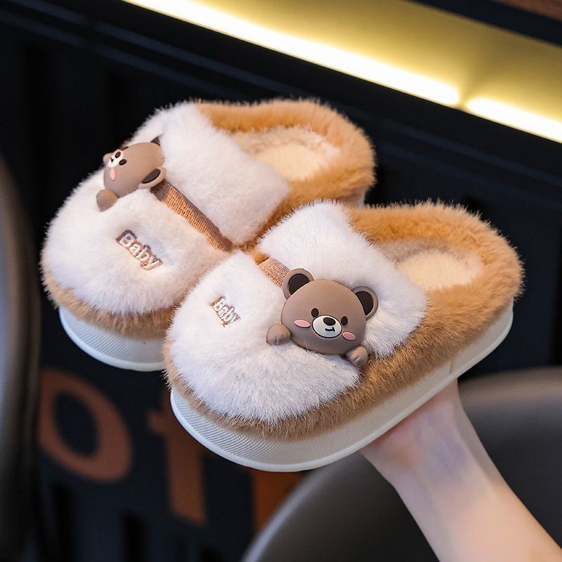 2025년 신상 아기용 보온 면 슬리퍼 가을 겨울 두꺼 - Kids Indoor Outdoor Slippers 리뷰 및 가격