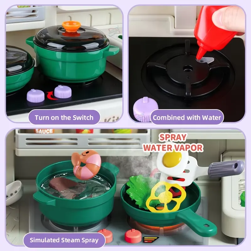 90cm 대형 어린이용 가상 주방놀이 세트 (조명, 소 - Kids Outdoor Kitchen Set 리뷰 및 가격