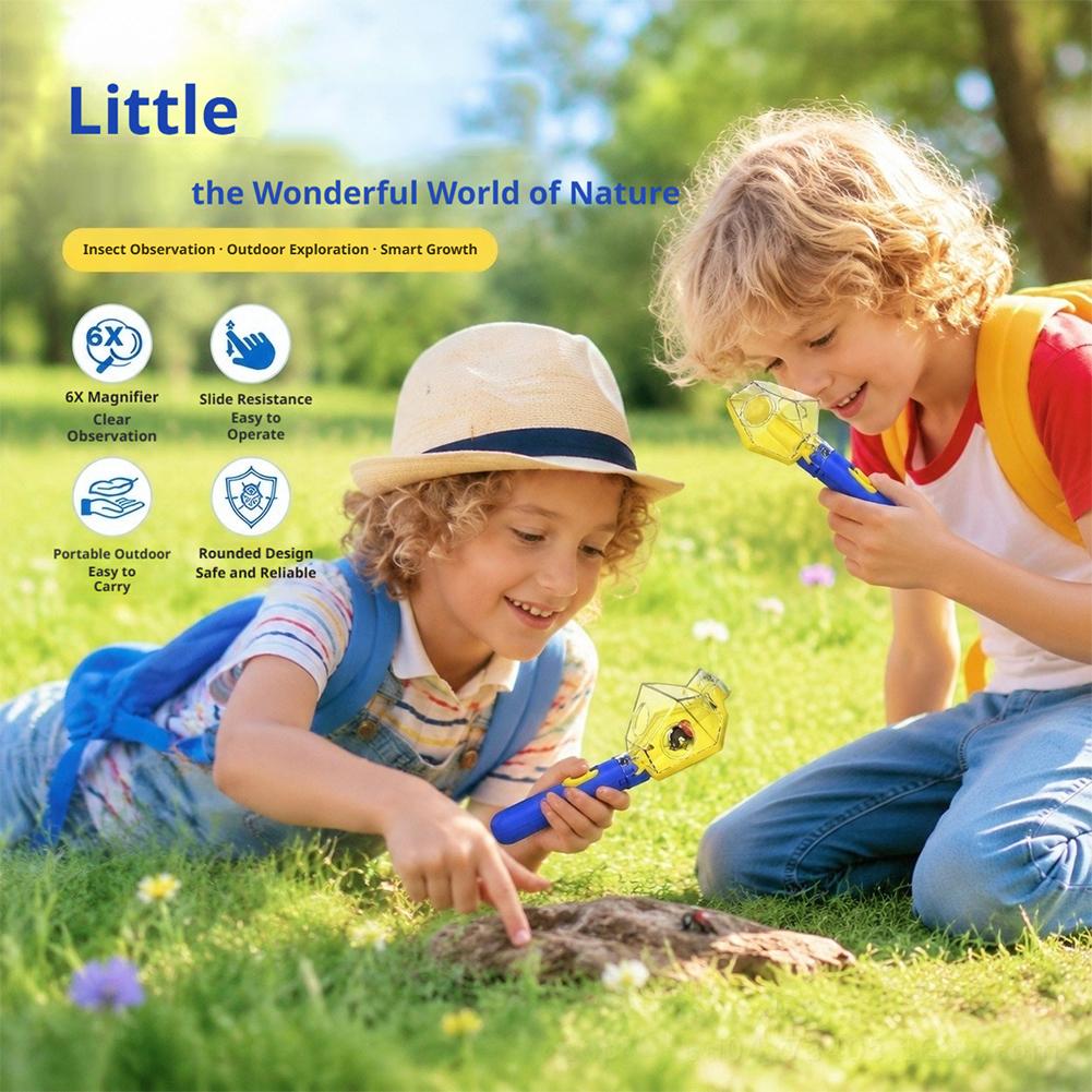 휴대용 곤충 채집기 뷰어 도구 6배율 돋보기 어린이 친 - Kids Outdoor Garden 리뷰 및 가격