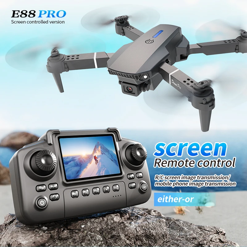 전문 E88 프로 드론 스크린 8K HD 카메라 WiF - Kids Outdoor Activity Set 리뷰 및 가격