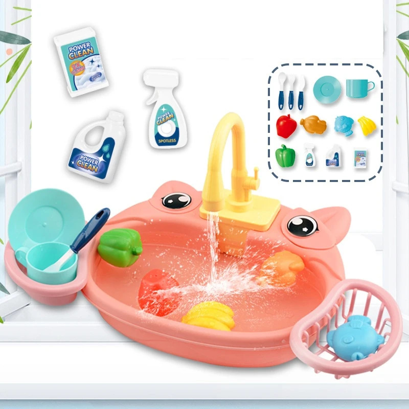 유아용 전기 순환식 물놀이 주방 세트, 식기세척기 싱크 - Kids Outdoor Kitchen Set 리뷰 및 가격