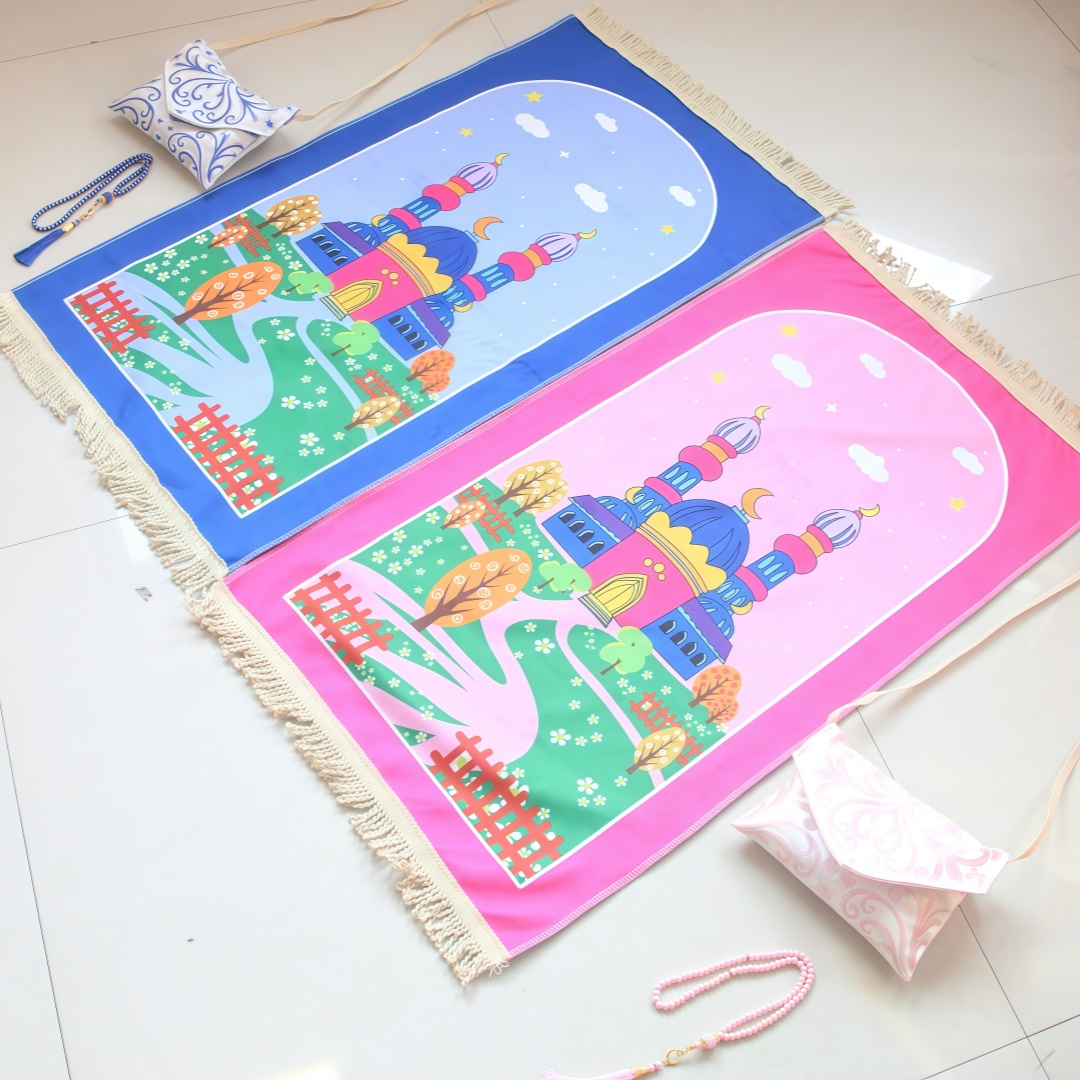 어린이용 크로스백 세트(어린아이풍 프린트), 벨벳 기도 - Kids Outdoor Floor Cushions 리뷰 및 가격