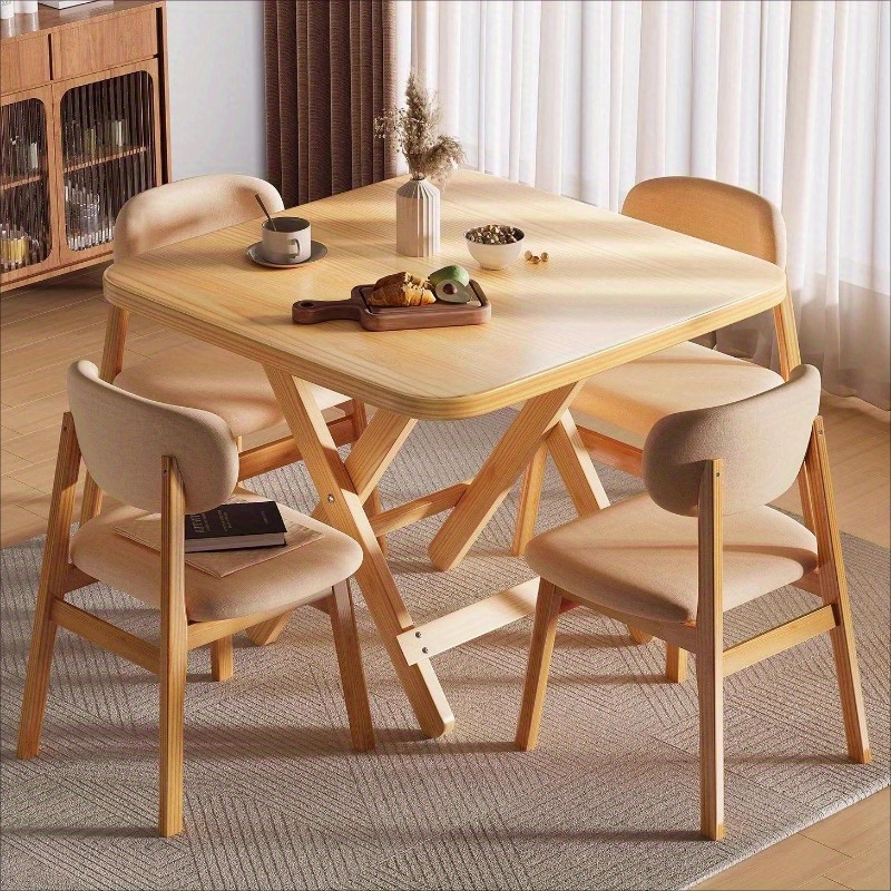 친환경 목재 접이식 사각 테이블 1개 - 휴대용 및 컴 - Kids Outdoor Wooden Table 리뷰 및 가격