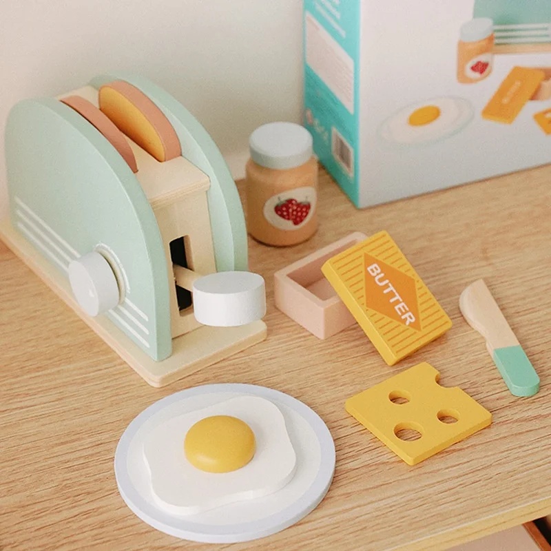 나무 시뮬레이션 토스터 장난감 어린이 놀이 주방 아침  - Kids Outdoor Kitchen Set 리뷰 및 가격