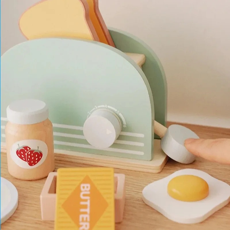 나무 시뮬레이션 토스터 장난감 어린이 놀이 주방 아침  - Kids Outdoor Kitchen Set 리뷰 및 가격