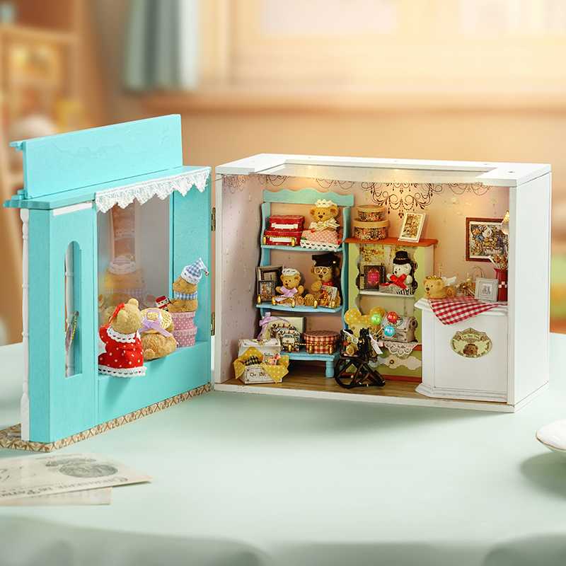 베어 스토리 스토어 카사 미니어처 모델 키트, DIY  - Kids Outdoor Wooden Playhouse 리뷰 및 가격