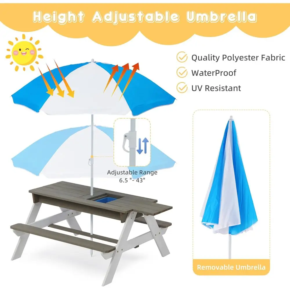 어린이용 3-in-1 접이식 나무 피크닉 테이블, 야외 - Kids Outdoor Wooden Table 리뷰 및 가격