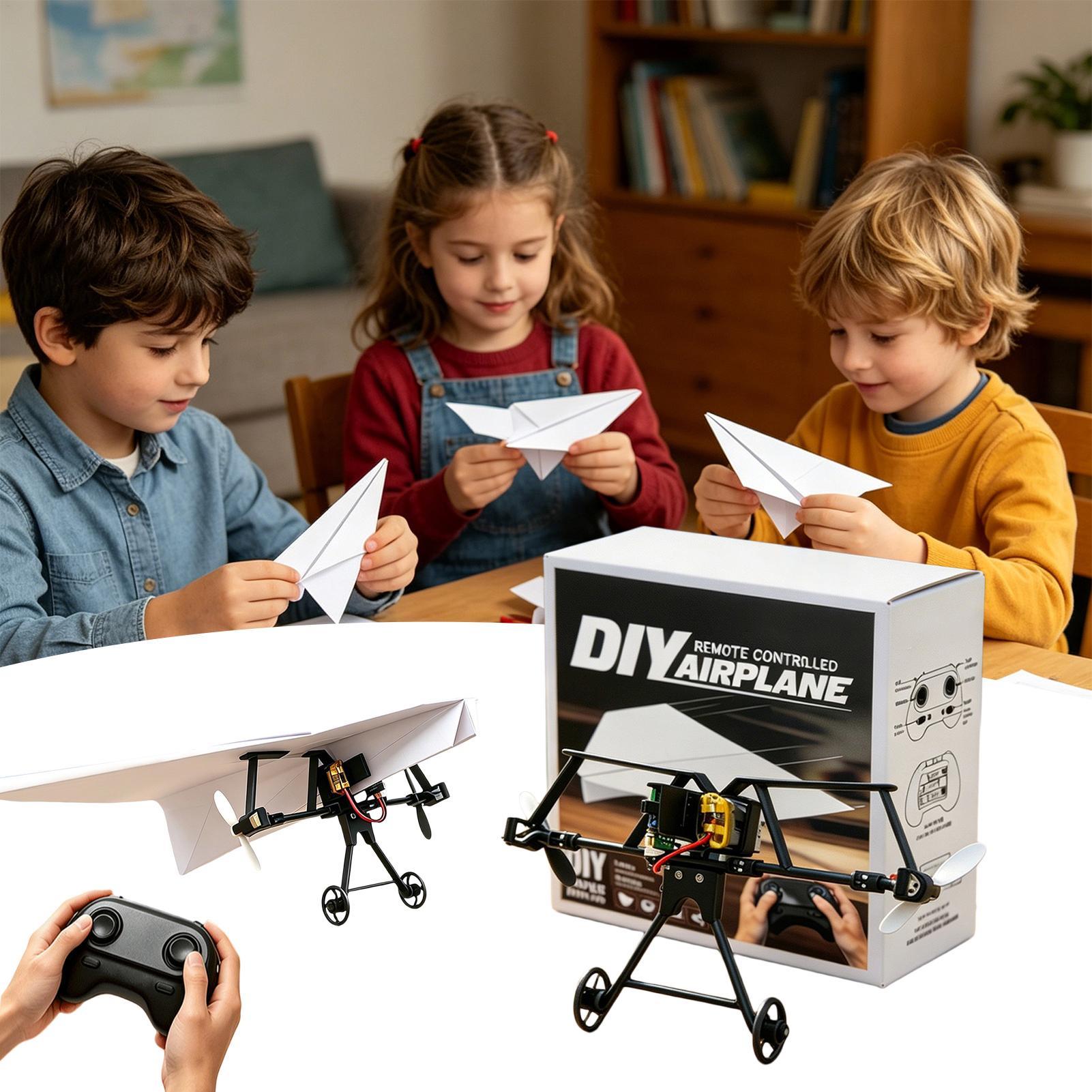 DIY RC 종이 비행기 키트, 자이로 안정 장치가 있 - Kids Outdoor Activity Set 리뷰 및 가격
