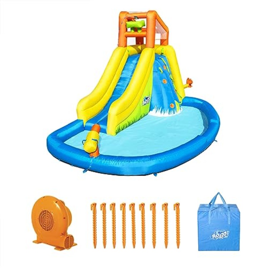 야외용 어린이 물 미끄럼틀: 등반벽과 물 분사대가 있는 - Kids Outdoor Zone 리뷰 및 가격