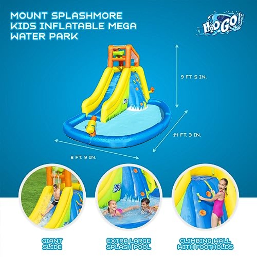 야외용 어린이 물 미끄럼틀: 등반벽과 물 분사대가 있는 - Kids Outdoor Zone 리뷰 및 가격