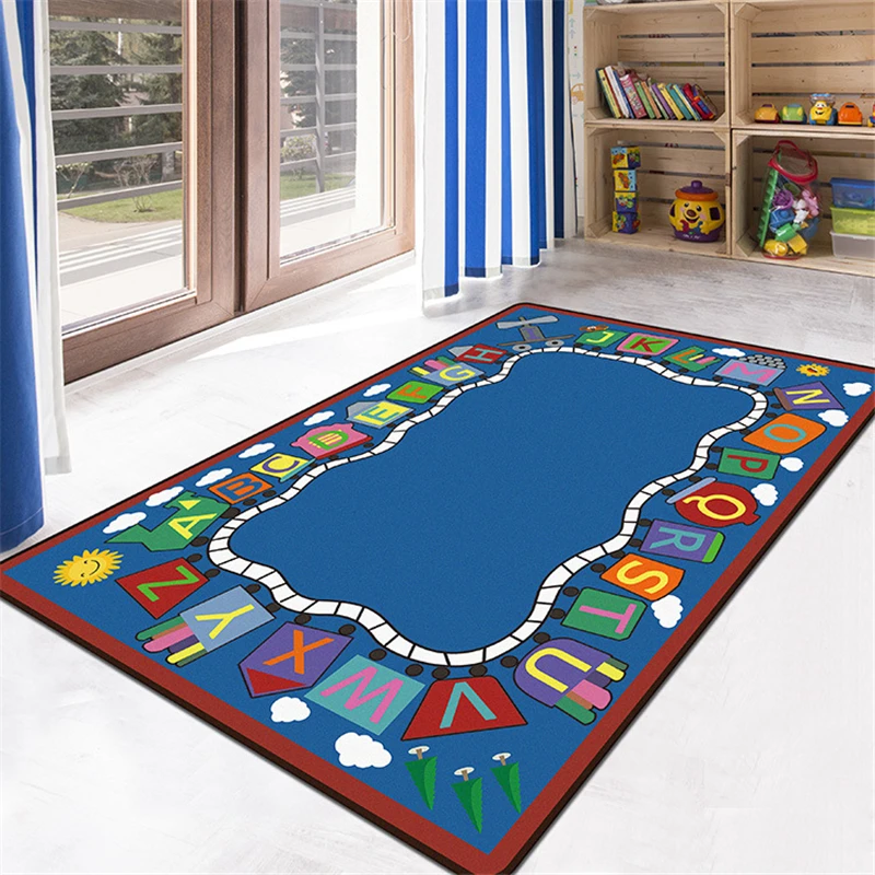 어린이 침실 만화 자동차 깔개 응접실 부드러운 지역 깔 - Kids Outdoor Floor Cushions 리뷰 및 가격