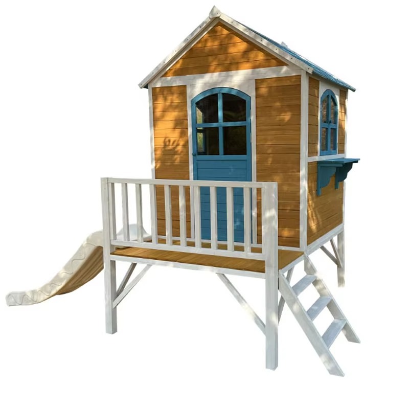 현대식 2층 어린이용 목재 야외 놀이집 (계단 및 미끄 - Kids Outdoor Wooden Playhouse 리뷰 및 가격