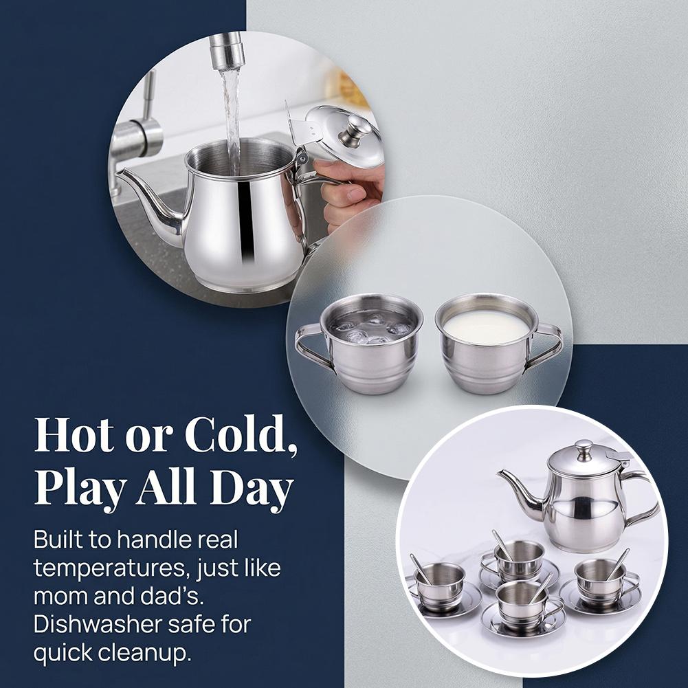 어린이 스테인레스 스틸 차 세트 소꿉놀이 주방 장난감  - Kids Outdoor Kitchen Set 리뷰 및 가격