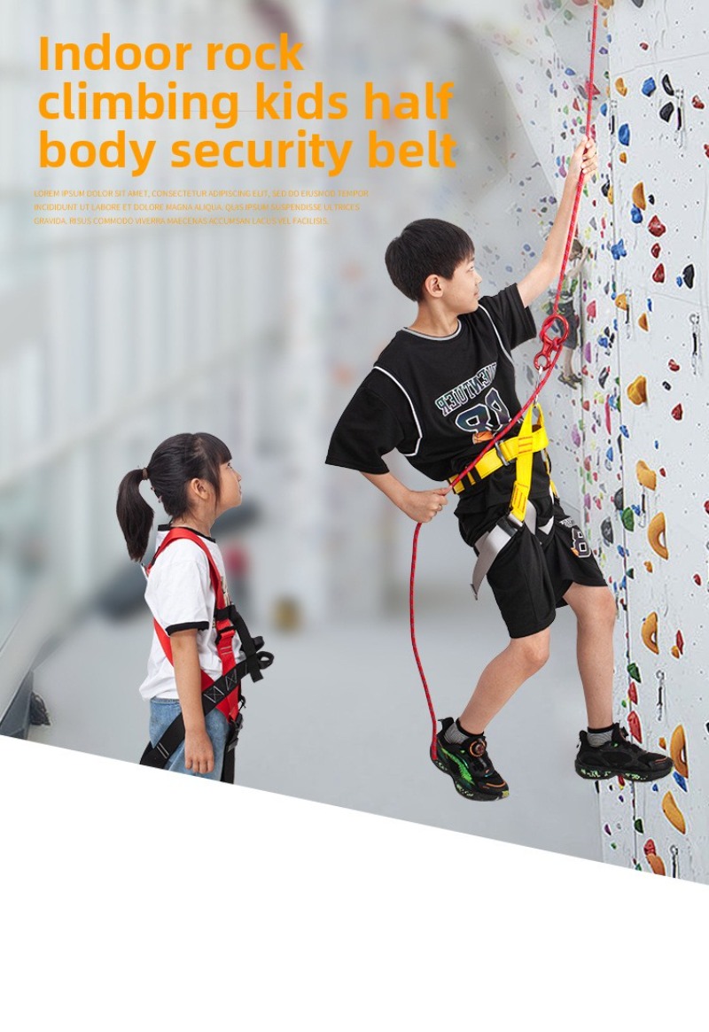 어린이 야외 하네스 스포츠 암벽 등반 반신 안전 보호  - Kids Outdoor Gear 리뷰 및 가격